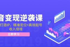 抖音变现逆袭课:从0到1打造IP,精准定位+高效起号,收入倍增